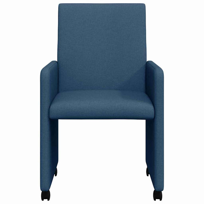 Scaune de dining cu roți cu roți 2 pcs albastru 57 x 66 x 94 cm - WALTI WALTI