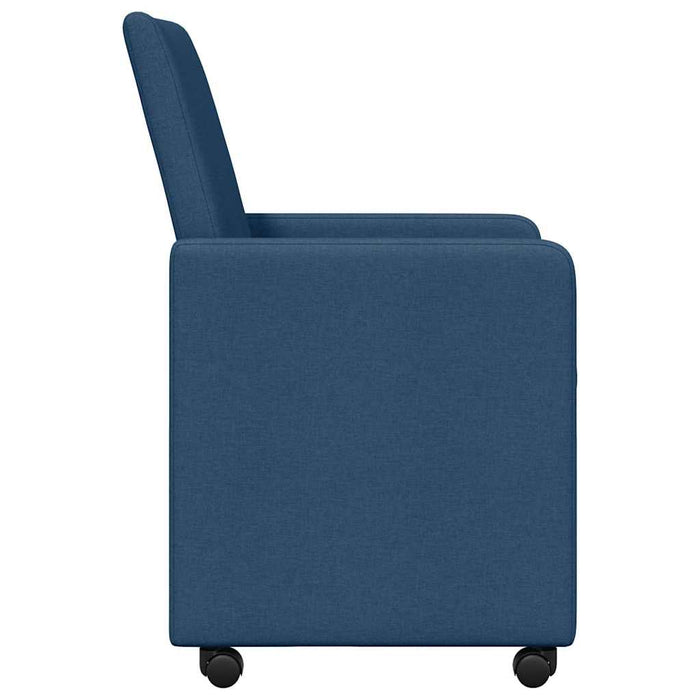 Scaune de dining cu roți cu roți 2 pcs albastru 57 x 66 x 94 cm - WALTI WALTI