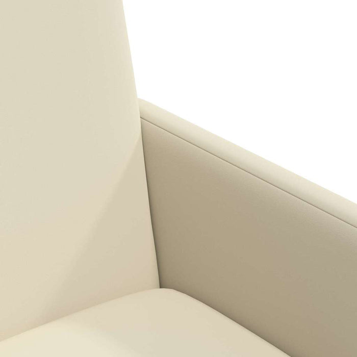 Scaune de dining cu roți cu roți 2 pcs Crem 57 x 66 x 94 cm - WALTI WALTI