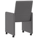 Scaune de dining cu roți cu roți 2 pcs Gri 57 x 66 x 94 cm - WALTI WALTI