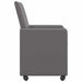 Scaune de dining cu roți cu roți 2 pcs Gri 57 x 66 x 94 cm - WALTI WALTI