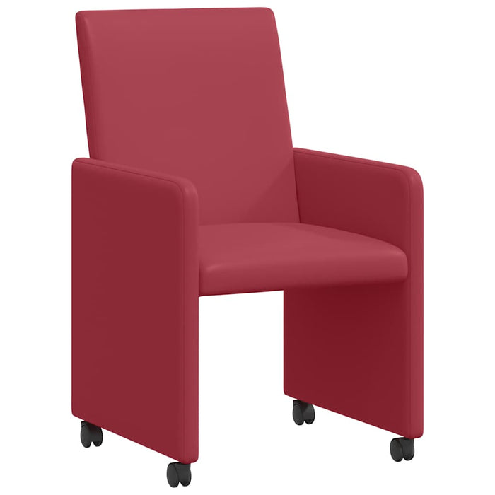 Scaune de dining cu roți cu roți 2 pcs bordo 57 x 66 x 94 cm - WALTI WALTI