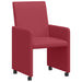 Scaune de dining cu roți cu roți 2 pcs bordo 57 x 66 x 94 cm - WALTI WALTI