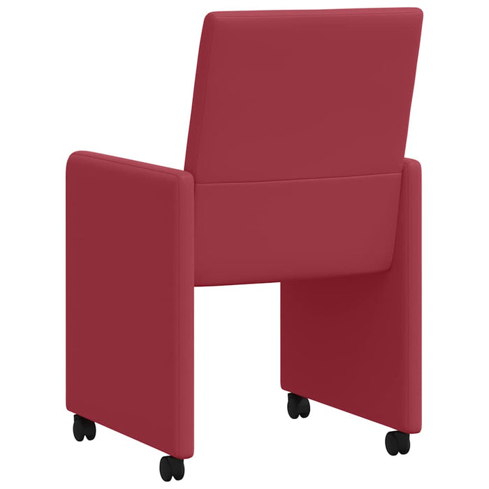 Scaune de dining cu roți cu roți 2 pcs bordo 57 x 66 x 94 cm - WALTI WALTI