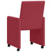 Scaune de dining cu roți cu roți 2 pcs bordo 57 x 66 x 94 cm - WALTI WALTI