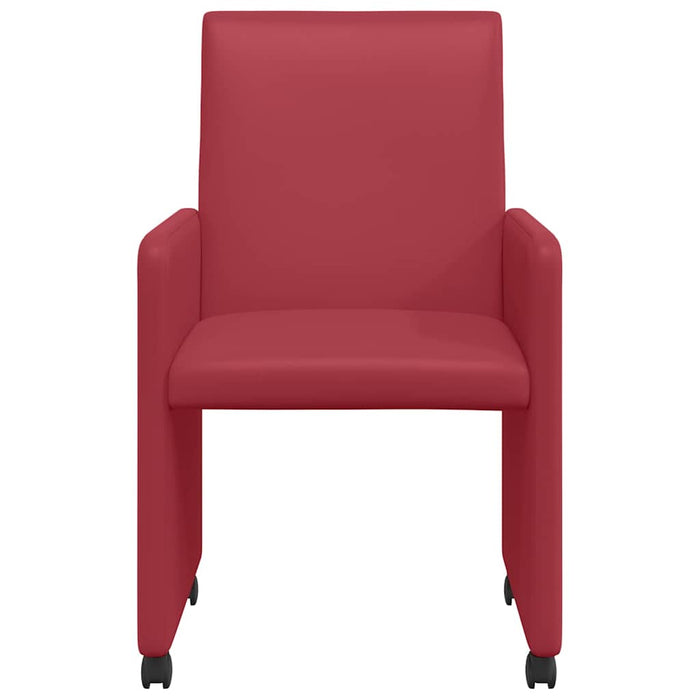 Scaune de dining cu roți cu roți 2 pcs bordo 57 x 66 x 94 cm - WALTI WALTI