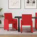 Scaune de dining cu roți cu roți 2 pcs Roșu 57 x 66 x 94 cm - WALTI WALTI