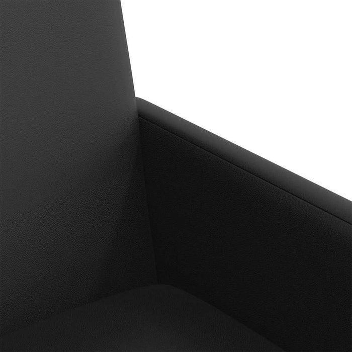 Scaune de dining cu roți cu roți 2 pcs Negru 57 x 66 x 94 cm - WALTI WALTI