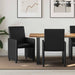 Scaune de dining cu roți cu roți 2 pcs Negru 57 x 66 x 94 cm - WALTI WALTI