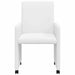 Scaune de dining cu roți cu roți 2 pcs Alb 57 x 66 x 94 cm - WALTI WALTI
