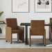 Scaune de dining cu roți cu roți 2 pcs Maro 57 x 66 x 94 cm - WALTI WALTI