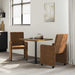 Scaune de dining cu roți cu roți 2 pcs Maro 57 x 66 x 94 cm - WALTI WALTI