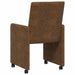 Scaune de dining cu roți cu roți 2 pcs Maro 57 x 66 x 94 cm - WALTI WALTI