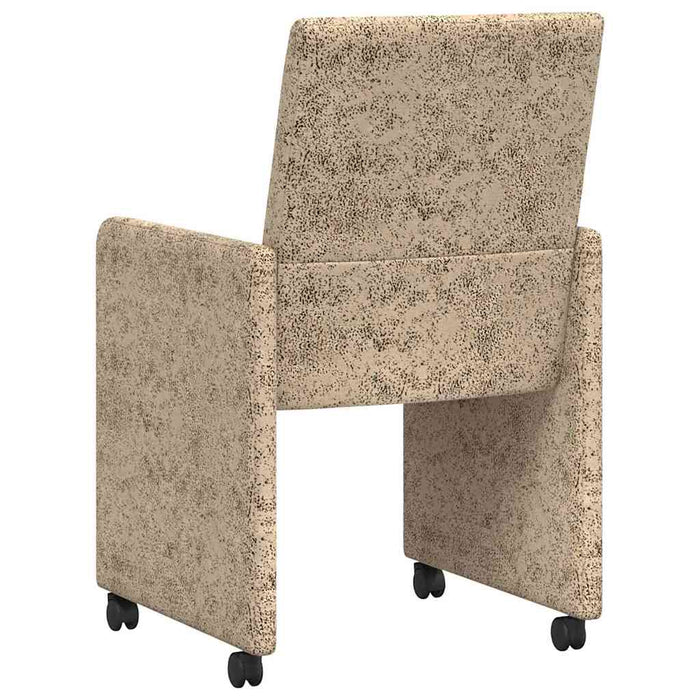 Scaune de dining cu roți 2 pcs Gri deschis 57 x 66 x 94 cm - WALTI WALTI
