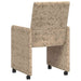 Scaune de dining cu roți 2 pcs Gri deschis 57 x 66 x 94 cm - WALTI WALTI