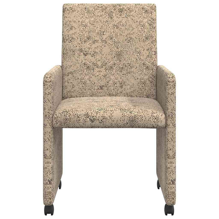 Scaune de dining cu roți 2 pcs Gri deschis 57 x 66 x 94 cm - WALTI WALTI