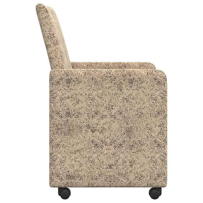 Scaune de dining cu roți 2 pcs Gri deschis 57 x 66 x 94 cm - WALTI WALTI
