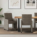Scaune de dining cu roți 2 pcs Gri închis 57 x 66 x 94 cm - WALTI WALTI