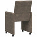 Scaune de dining cu roți 2 pcs Gri închis 57 x 66 x 94 cm - WALTI WALTI