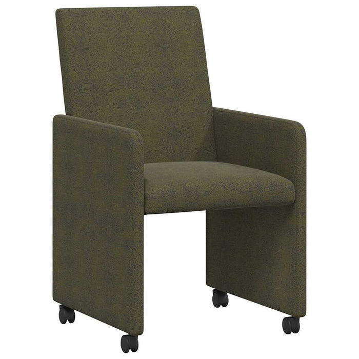Scaune de dining cu roți 2 pcs Verde militar 57 x 66 x 94 cm - WALTI WALTI