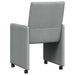 Scaune de dining cu roți 2 pcs Gri deschis 58 x 65 x 94 cm - WALTI WALTI