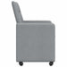 Scaune de dining cu roți 2 pcs Gri deschis 58 x 65 x 94 cm - WALTI WALTI