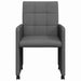 Scaune de dining cu roți 2 pcs Gri închis 58 x 65 x 94 cm - WALTI WALTI