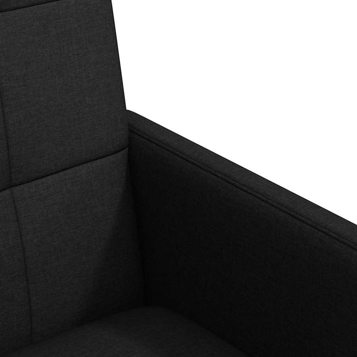 Scaune de dining cu roți 2 pcs Negru 58 x 65 x 94 cm țesătură - WALTI WALTI