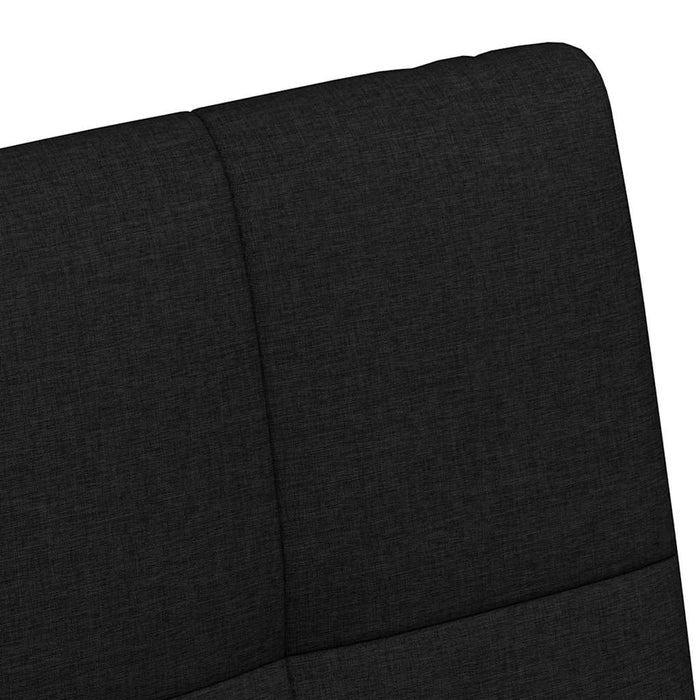 Scaune de dining cu roți 2 pcs Negru 58 x 65 x 94 cm țesătură - WALTI WALTI