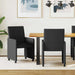 Scaune de dining cu roți 2 pcs Negru 58 x 65 x 94 cm țesătură - WALTI WALTI