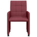 Scaune de dining cu roți 2 pcs bordo 58 x 65 x 94 cm țesătură - WALTI WALTI