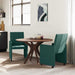 Scaune de dining cu roți 2 pcs Verde închis 58 x 65 x 94 cm - WALTI WALTI