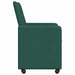 Scaune de dining cu roți 2 pcs Verde închis 58 x 65 x 94 cm - WALTI WALTI