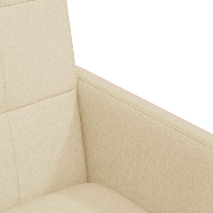 Scaune de dining cu roți 2 pcs Crem 58 x 65 x 94 cm țesătură - WALTI WALTI
