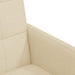 Scaune de dining cu roți 2 pcs Crem 58 x 65 x 94 cm țesătură - WALTI WALTI