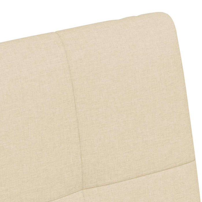 Scaune de dining cu roți 2 pcs Crem 58 x 65 x 94 cm țesătură - WALTI WALTI