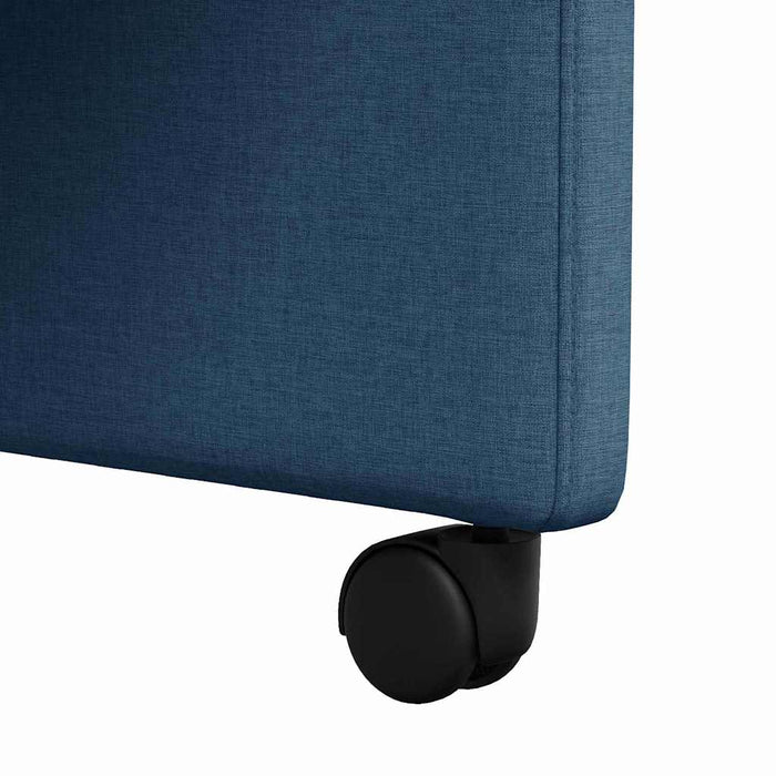Scaune de dining cu roți cu roți 2 pcs albastru 58 x 65 x 94 cm - WALTI WALTI