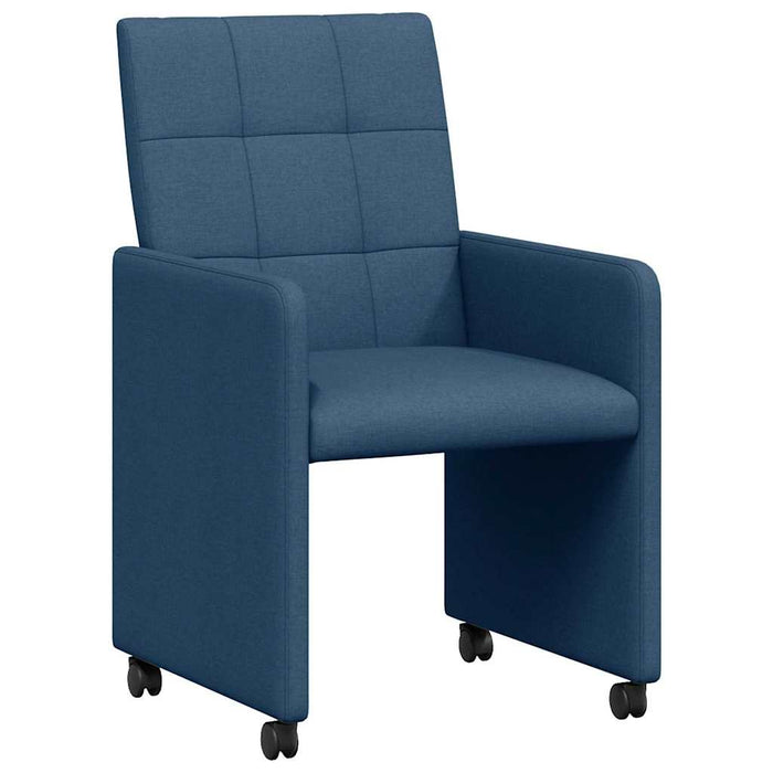Scaune de dining cu roți cu roți 2 pcs albastru 58 x 65 x 94 cm - WALTI WALTI