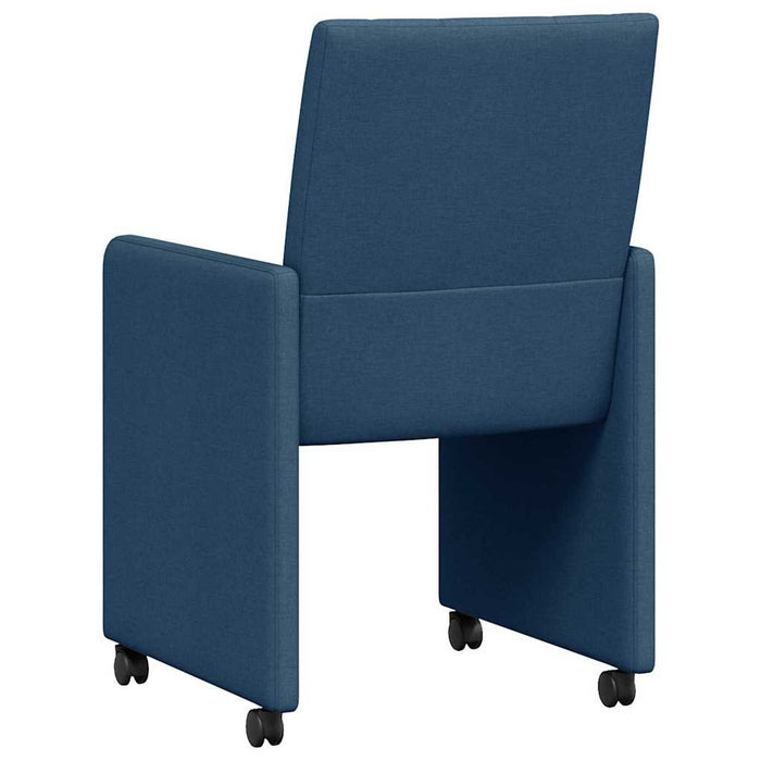 Scaune de dining cu roți cu roți 2 pcs albastru 58 x 65 x 94 cm - WALTI WALTI