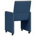 Scaune de dining cu roți cu roți 2 pcs albastru 58 x 65 x 94 cm - WALTI WALTI