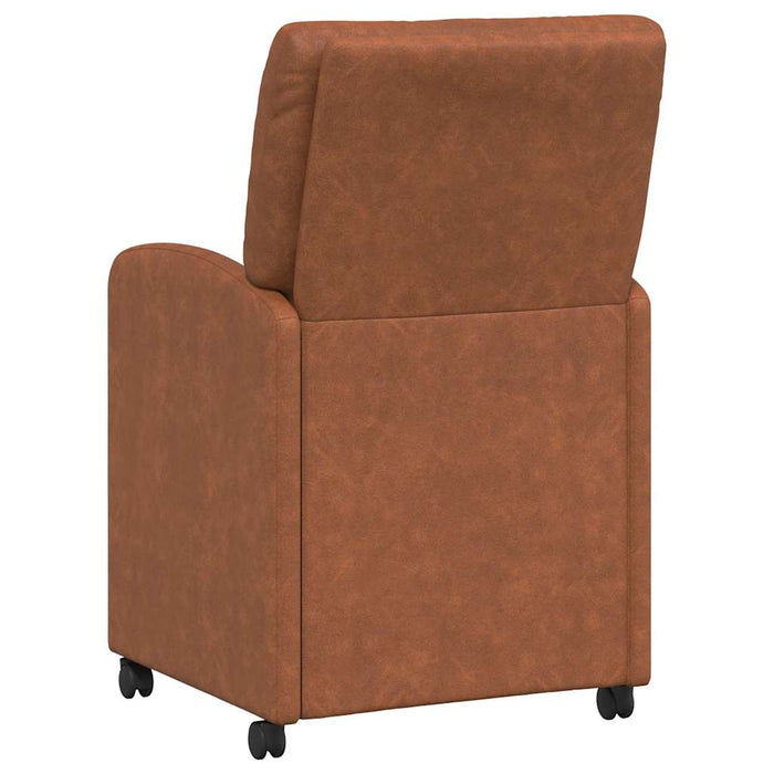 Scaune de dining cu roți cu roți 2 pcs Maro 57 x 67 x 95 cm - WALTI WALTI