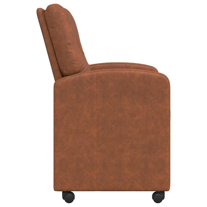 Scaune de dining cu roți cu roți 2 pcs Maro 57 x 67 x 95 cm - WALTI WALTI