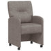 Scaune de dining cu roți cu roți 2 pcs Gri 57 x 67 x 95 cm - WALTI WALTI
