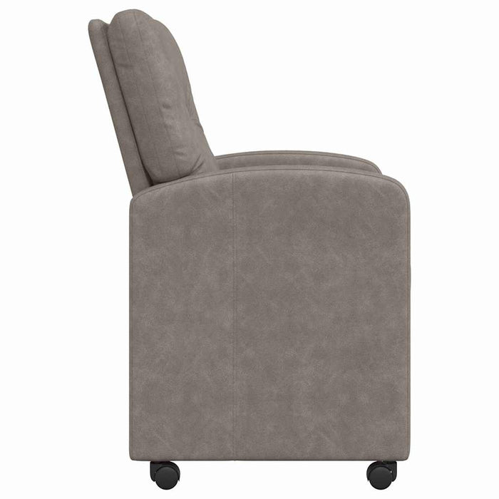 Scaune de dining cu roți cu roți 2 pcs Gri 57 x 67 x 95 cm - WALTI WALTI