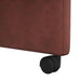 Scaune de dining cu roți 2 pcs Maro lucios 57 x 67 x 95 cm - WALTI WALTI