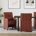 Scaune de dining cu roți 2 pcs Maro lucios 57 x 67 x 95 cm - WALTI WALTI