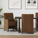 Scaune de dining cu roți cu roți 2 pcs Maro 57 x 67 x 95 cm - WALTI WALTI