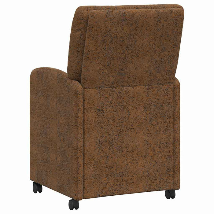 Scaune de dining cu roți cu roți 2 pcs Maro 57 x 67 x 95 cm - WALTI WALTI