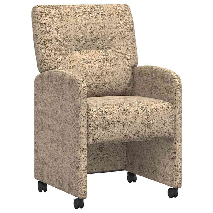 Scaune de dining cu roți 2 pcs Gri deschis 57 x 67 x 95 cm - WALTI WALTI