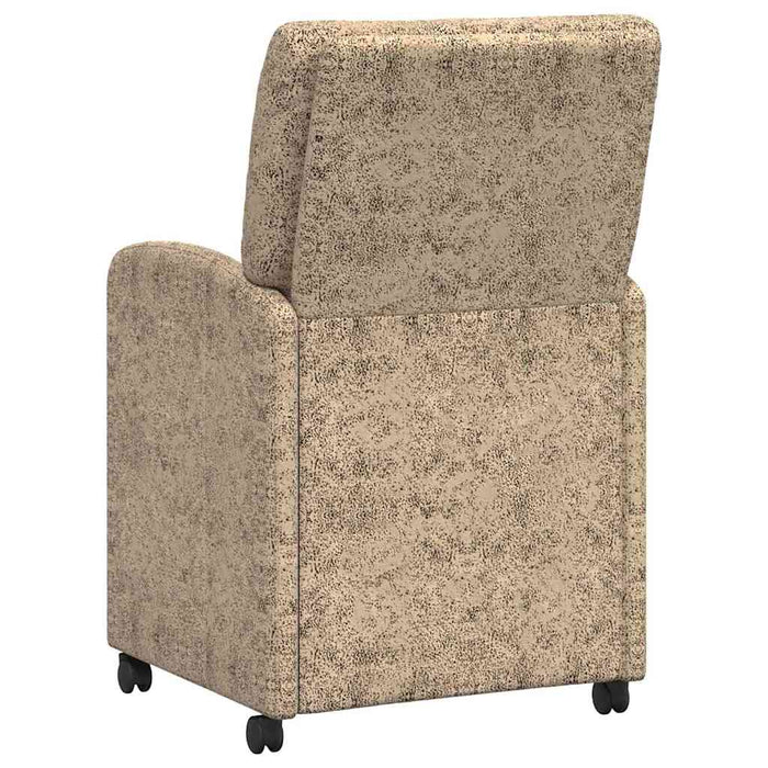 Scaune de dining cu roți 2 pcs Gri deschis 57 x 67 x 95 cm - WALTI WALTI